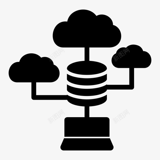 聚合数据收集图标svg_新图网 https://ixintu.com 处理 大数据体 搜索 收集 数据 聚合