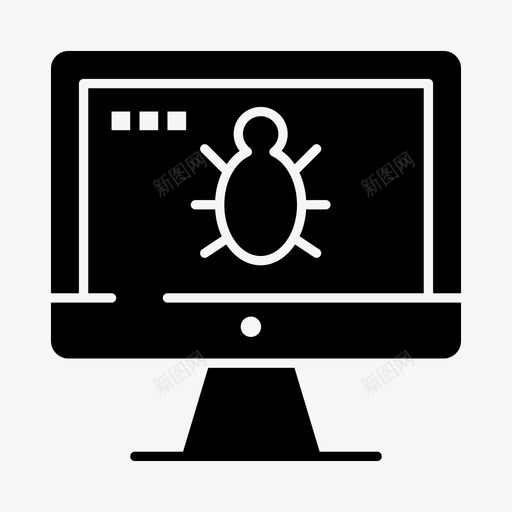 监视器窃听器计算机图标svg_新图网 https://ixintu.com 安全 屏幕 数据科学和网络安全 监视器 窃听器 计算机