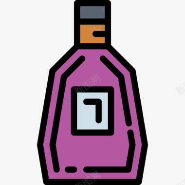 威士忌食品饮料3原色图标图标