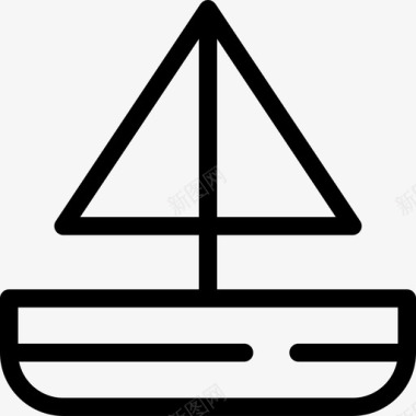 船旅行社直航图标图标