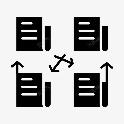 交换数据文件图标svg_新图网 https://ixintu.com 交换 数据 文件 文件夹 隐私 项目管理和开发