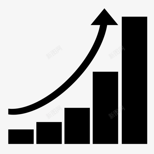 增长图表指数增长图标svg_新图网 https://ixintu.com 业务 图表 增长 指数增长 预测
