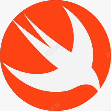 Swift软件开发徽标扁平图标图标