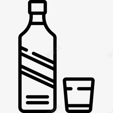 威士忌鸡尾酒6直饮图标图标