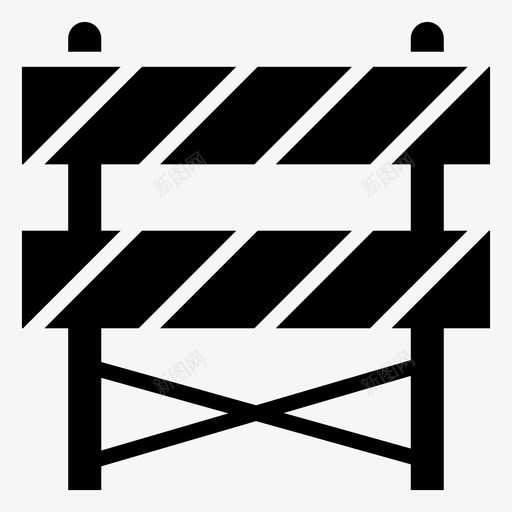 块障碍板图标svg_新图网 https://ixintu.com 在建字形图标 块 建设 板 道路 障碍