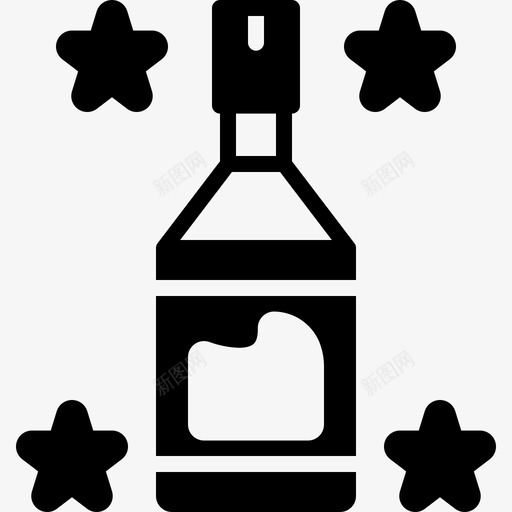 瓶子饮料干净图标svg_新图网 https://ixintu.com 干净 瓶子 透明 酒瓶 饮料