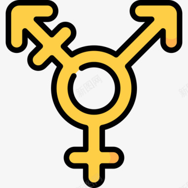 跨性别跨性别的骄傲图标图标