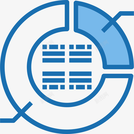 图表分析9蓝色图标svg_新图网 https://ixintu.com 分析9 图表 蓝色