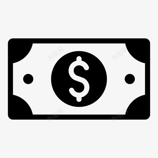 钱现金美元图标svg_新图网 https://ixintu.com 业务2 工资 现金 美元 财务 钱