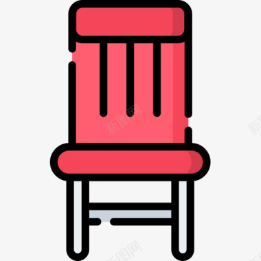 椅子家具31线性颜色图标图标