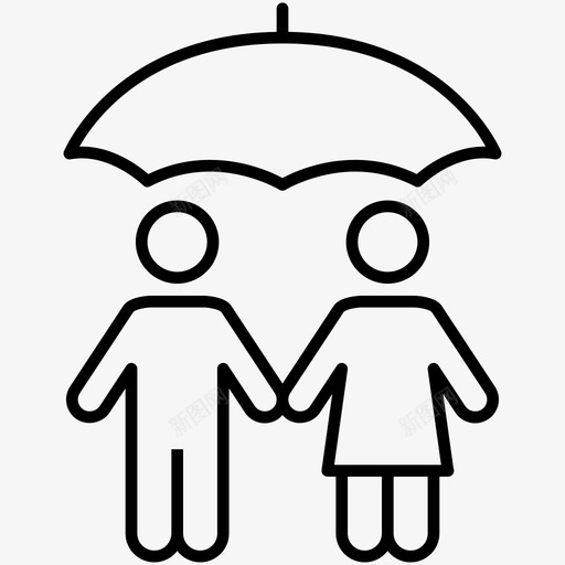 人寿保险家庭团体图标svg_新图网 https://ixintu.com 人寿保险 保护 团体 婚姻 家庭