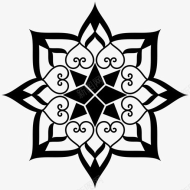 花艺边框经典框架图标图标