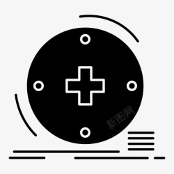 健康互联网远程医疗临床数字图标高清图片