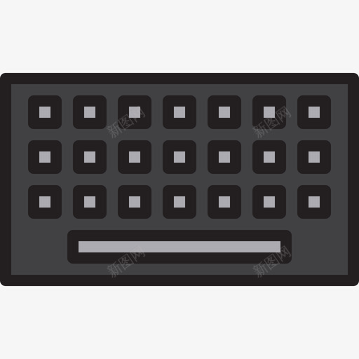 键盘office102线性颜色图标svg_新图网 https://ixintu.com office102 线性颜色 键盘