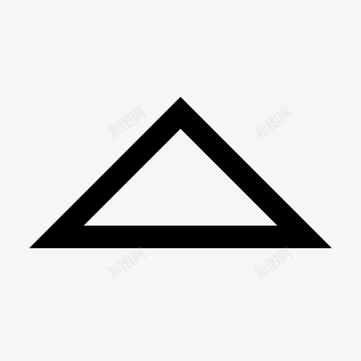 三角形箭头插入符号图标svg_新图网 https://ixintu.com 三角形 向上 插入符号 用户界面轮廓 箭头