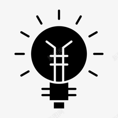 灯泡电器创意图标图标