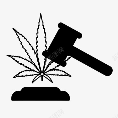 大麻合法化大麻政府图标图标