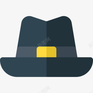 帽子秘密间谍平头图标图标
