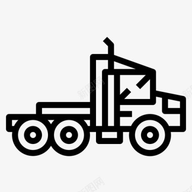 拖车送货卡车运输图标图标