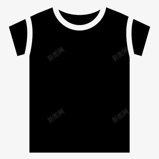 T恤衣服短袖图标svg_新图网 https://ixintu.com T恤 上衣 短袖 衣服