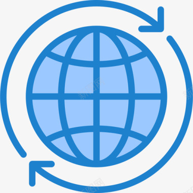 全球搜索引擎优化和在线营销19蓝色图标图标