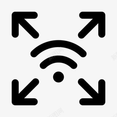 wifi范围摄像头家庭图标图标