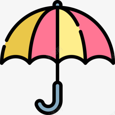 伞天气164线颜色图标图标