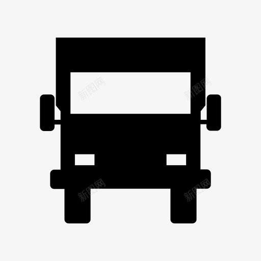 卡车商用电力图标svg_新图网 https://ixintu.com 卡车 商用 电力 车辆 运输