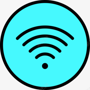 Wifi信号接口65线性颜色图标图标