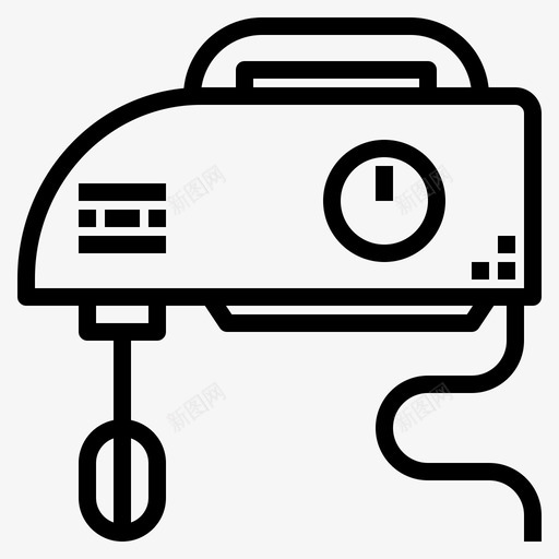 搅拌机电器厨师图标svg_新图网 https://ixintu.com 厨师 家用 家用电器概述 手持式 搅拌机 电器