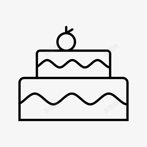 老鼠蛋糕奶油1个糖果线黑色图标svg_新图网 https://ixintu.com 1个糖果线黑色 奶油 老鼠蛋糕