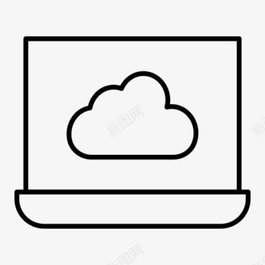 云数据库笔记本电脑图标图标