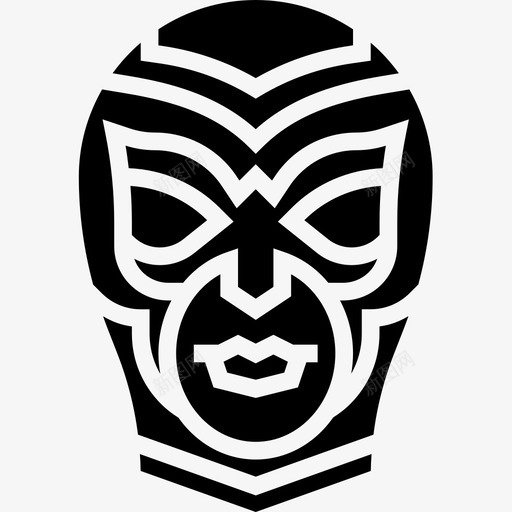 面具墨西哥12字形图标svg_新图网 https://ixintu.com 墨西哥12 字形 面具
