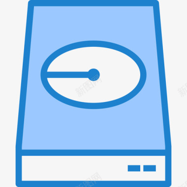 硬盘电脑硬件15蓝色图标图标