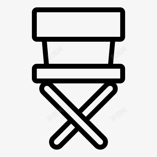 制作人椅电影坐下图标svg_新图网 https://ixintu.com 制作人椅 坐下 电影