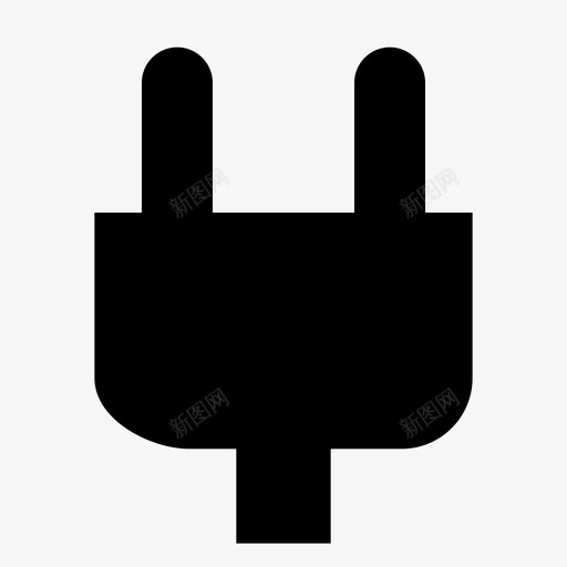 插头电缆线缆图标svg_新图网 https://ixintu.com 插头 电源 电缆 线缆 设备游戏实心 输入