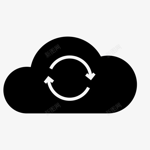 云刷新重复图标svg_新图网 https://ixintu.com 云 刷新 搜索引擎优化 搜索引擎优化网站字形 重复