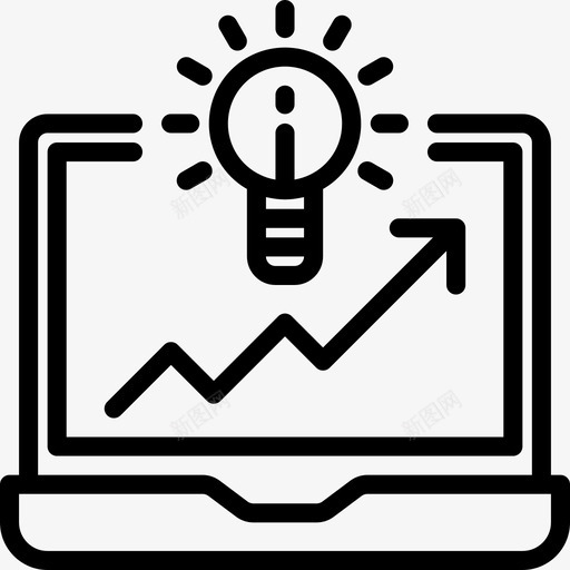 计算机商业264线性图标svg_新图网 https://ixintu.com 商业264 线性 计算机