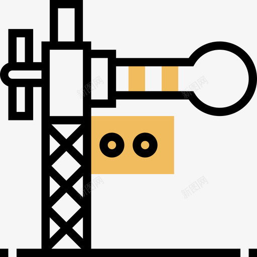 交通标志17号铁路黄色阴影图标svg_新图网 https://ixintu.com 17号铁路 交通标志 黄色阴影