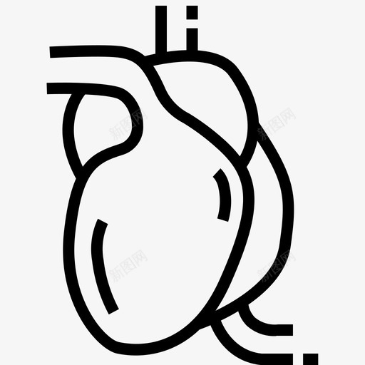心脏内脏医学图标svg_新图网 https://ixintu.com 内脏 医学 医学研究 外科 心脏