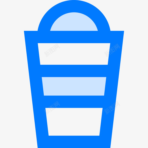 冰咖啡咖啡和茶4蓝色图标svg_新图网 https://ixintu.com 冰咖啡 咖啡和茶4 蓝色