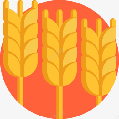 黑麦秋季52平坦图标图标