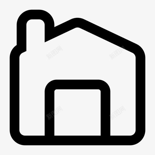 家房子基本用户界面第一卷图标svg_新图网 https://ixintu.com 基本用户界面第一卷 家 房子