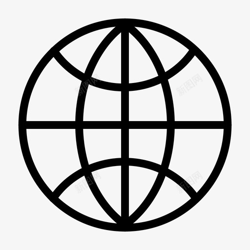 地球互联网星球图标svg_新图网 https://ixintu.com 互联网 地球 基本设计3 星球 网络
