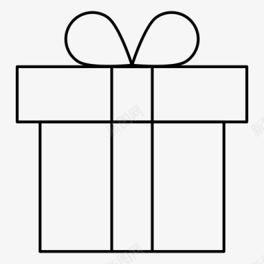 礼物盒子包裹图标图标