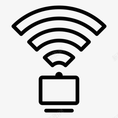 电脑wifi数据互联网图标图标