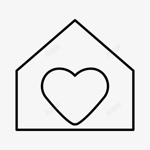 家公司房子图标svg_新图网 https://ixintu.com 公司 别墅 家 房子 村庄 象征一切的瘦风格