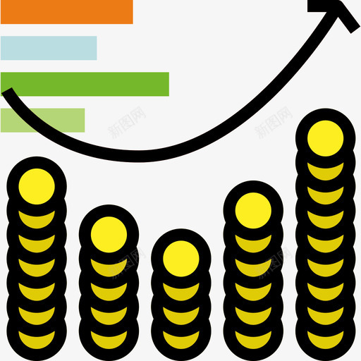 统计商业和金融57线性颜色图标svg_新图网 https://ixintu.com 商业和金融57 线性颜色 统计