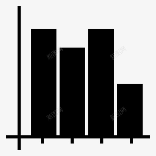 直方图条形图数据分析深色图标svg_新图网 https://ixintu.com 数据分析深色 条形图 直方图