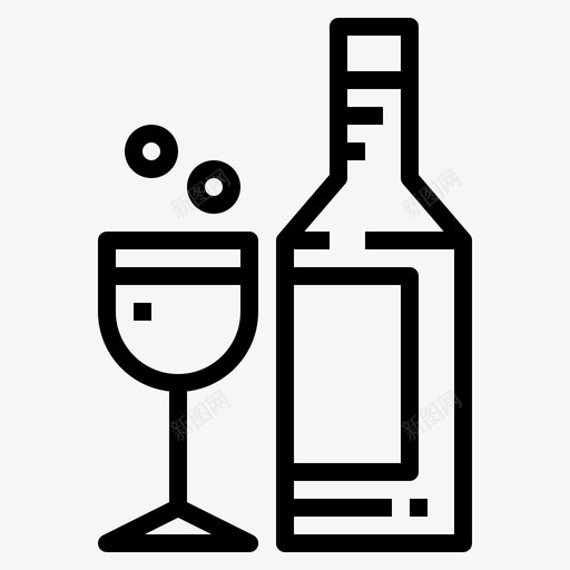 酒玻璃杯聚会图标svg_新图网 https://ixintu.com 玻璃杯 聚会 酒 饮料